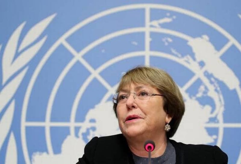 联合国人权事务高级官员米歇尔·巴切莱特(Michelle Bachelet)。(美联社)
